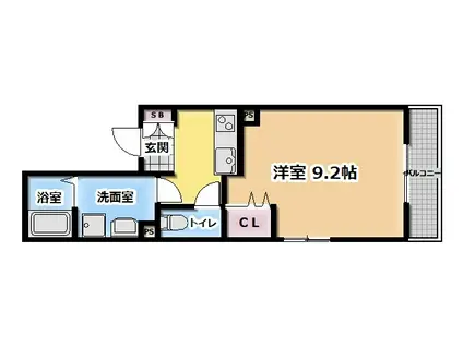 リブリ・コフレ22(1K/2階)の間取り写真