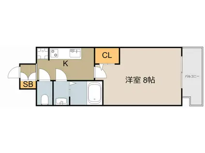 プレサンスNEO大和田STATIONベゼル(1K/7階)の間取り写真