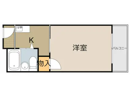 門真プラザ(1K/7階)の間取り写真