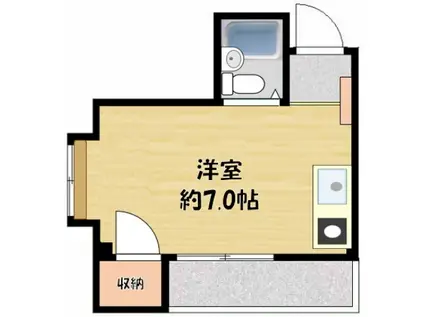 CITYPLAZA守口(ワンルーム/3階)の間取り写真