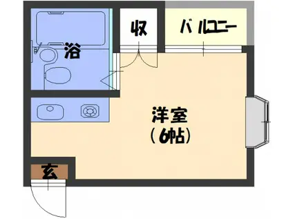 マークハイツ7(ワンルーム/3階)の間取り写真