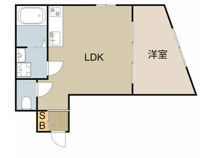 FLOWER GARDEN NEYAGAWA(1LDK/3階)の間取り写真