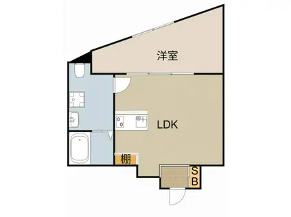 FLOWER GARDEN NEYAGAWA(1LDK/2階)の間取り写真