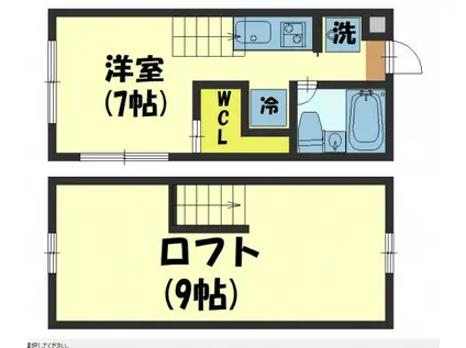 ハイツアヤカ(1DK/1階)の間取り写真