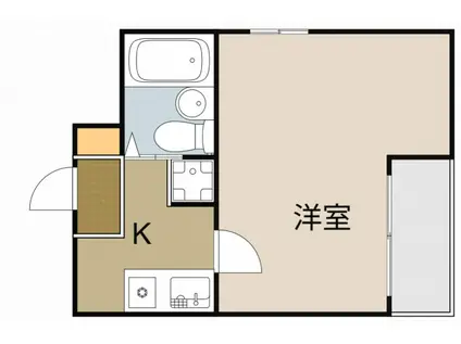MIRUS香里園(1K/2階)の間取り写真