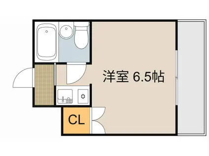 萱島サンヴィアンテ(ワンルーム/3階)の間取り写真