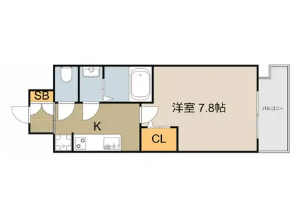 プレサンスNEO大和田STATIONベゼル(1K/3階)の間取り写真