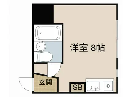 サンシャイン香里園Ⅱ(ワンルーム/3階)の間取り写真