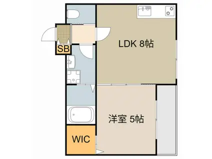 メゾン グランツ(1LDK/1階)の間取り写真