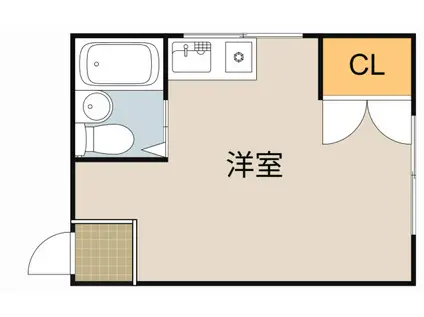 グランホーム大日駅前(ワンルーム/3階)の間取り写真