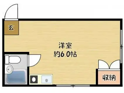 グランホーム大日駅前(ワンルーム/4階)の間取り写真