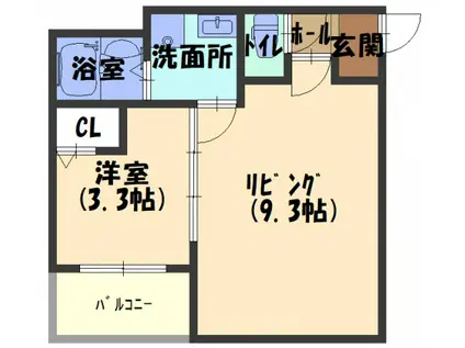 キアラ寿(1LDK/1階)の間取り写真