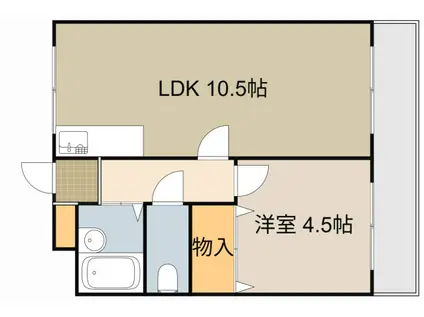 メゾンAKINAI(2K/1階)の間取り写真