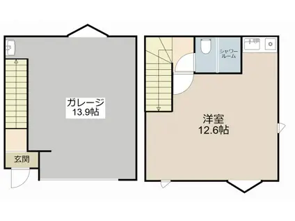 京阪電気鉄道京阪線 門真市駅 徒歩4分 2階建 築1年(ワンルーム)の間取り写真