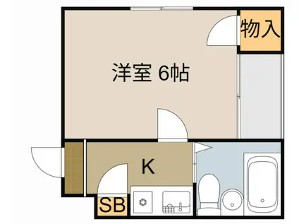 サンシャイン香里PART2(1K/4階)の間取り写真