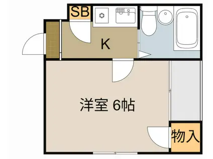 サンシャイン香里PART2(1K/4階)の間取り写真