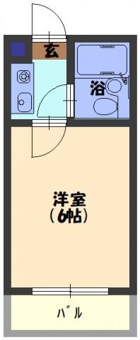 ロータリー門真(ワンルーム/7階)の間取り写真