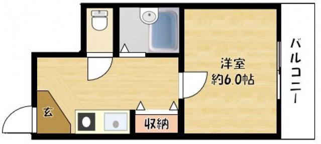 アネックス高橋(1K/1階)の間取り写真