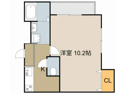 フジパレス門真本町Ⅰ番館(1K/3階)の間取り写真