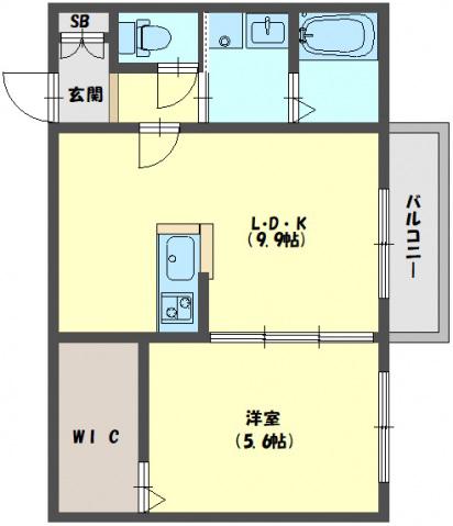 CHEF-DOEUVRE DAINICHI(1LDK/3階)の間取り写真