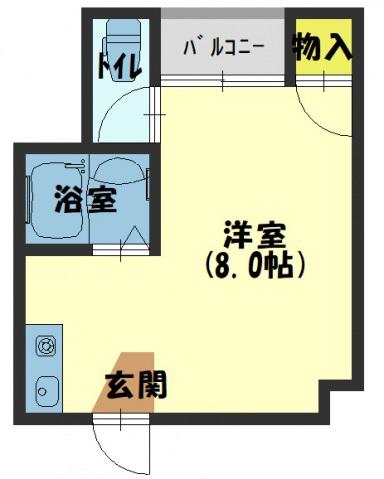 ラ ルミエール(ワンルーム/3階)の間取り写真
