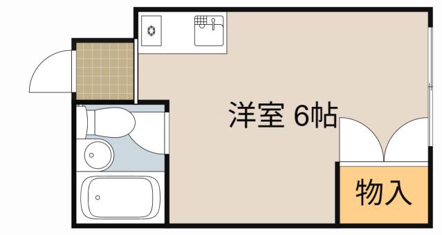 グランホーム大日駅前(ワンルーム/4階)の間取り写真