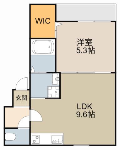 フジパレス・アムール(1LDK/2階)の間取り写真