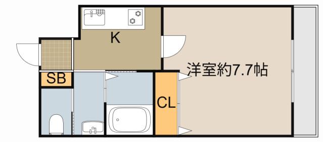 リヴィックスマンション(1K/5階)の間取り写真
