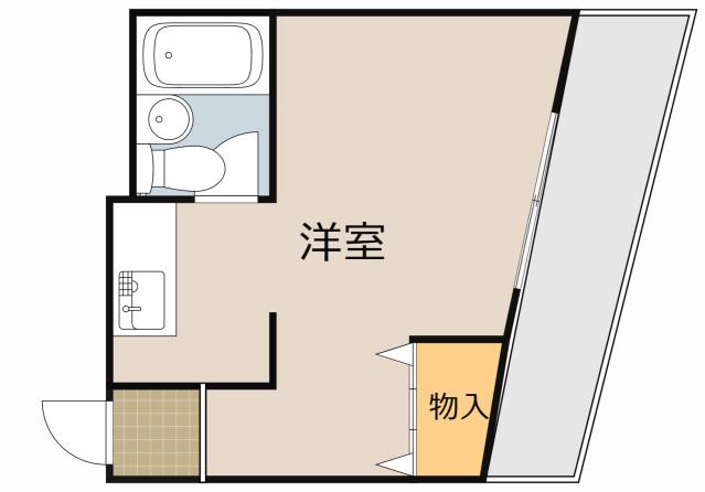 プレアール大和田(ワンルーム/5階)の間取り写真