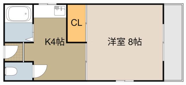 リアライズ門真(1K/1階)の間取り写真