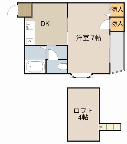 メゾンアビニョン(1K/3階)の間取り写真