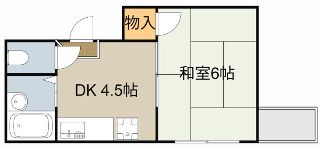 センチュリー寝屋川(1K/3階)の間取り写真