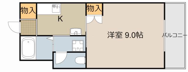 前川コーポ(1K/2階)の間取り写真