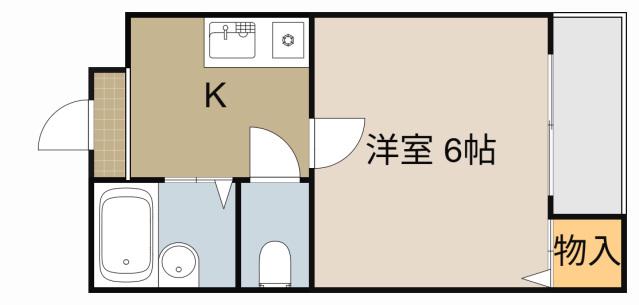 プレアール寝屋川高柳(1K/3階)の間取り写真
