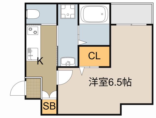 H-MAISON門真南Ⅱ(1K/2階)の間取り写真