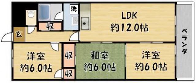 PLOW CREATE -プラウクリエイト-(3LDK/4階)の間取り写真