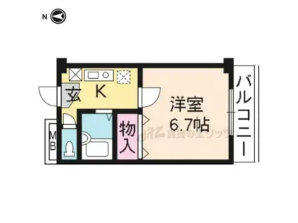 パークサイド15(1K/3階)の間取り写真