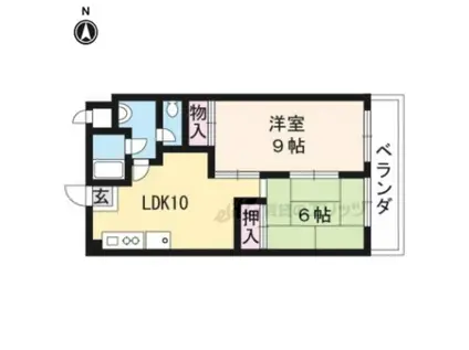コトールノール(2LDK/3階)の間取り写真