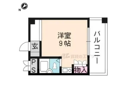 シルキーハイツ阪源(ワンルーム/3階)の間取り写真