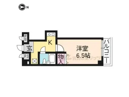 トチキヤビル(1K/3階)の間取り写真