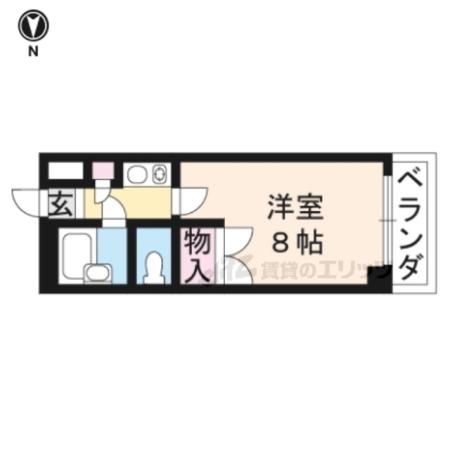 メゾンセレクト(1K/1階)の間取り写真