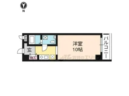 上桂くめマンション(1K/5階)の間取り写真