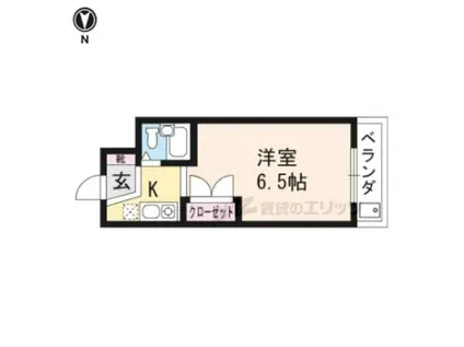 ソグノコート(1K/3階)の間取り写真