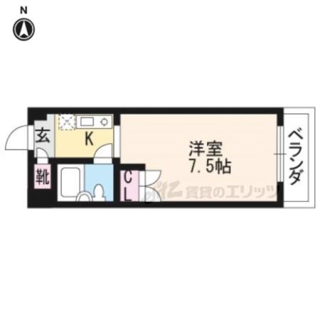 TATSUMIYAビル(ワンルーム/4階)の間取り写真