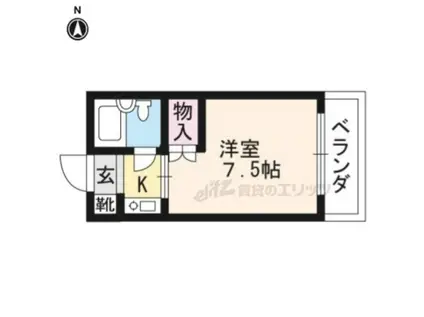 ノアーズ・アーク(1K/3階)の間取り写真