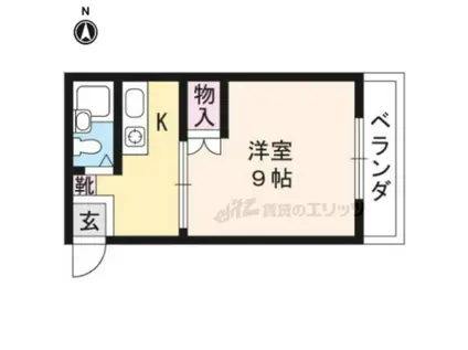 ノアーズ・アーク(1K/3階)の間取り写真