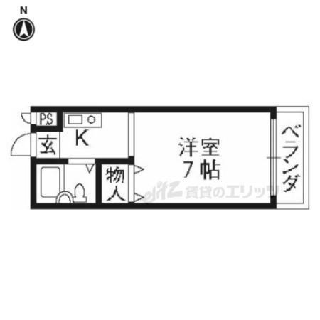 グレイス寺田(1K/3階)の間取り写真