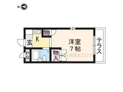 ベルビュー大塚(1K/3階)の間取り写真