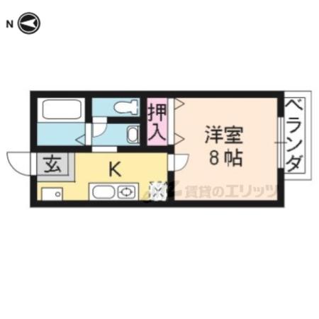 ハイムアルテア(1K/2階)の間取り写真