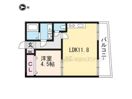 サンサンライフ大久保(1LDK/2階)の間取り写真